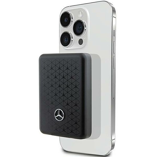 Powerbank Mercedes Stars Pattern MagSafe 15W 5000mAh - fekete