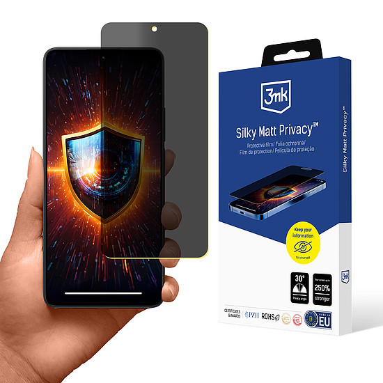 Privacy Film Matt 3mk Silky Matt Adatvédelem Xiaomi Redmi Note 13 4G-hez