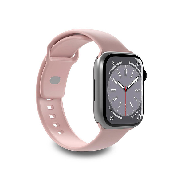 Puro Icon szilikon szíj Apple Watchhoz 38 / 40 / 41 mm - rózsaszín (2 db)