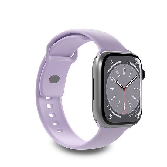 Puro Icon szilikon szíj Apple Watchhoz 42 / 44 / 45 / 49 mm - Levendula (2 db)