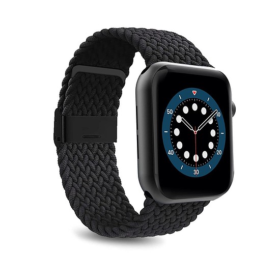 Puro Loop nylon szíj Apple Watchhoz 42 / 44 / 45 / 49 mm - fekete