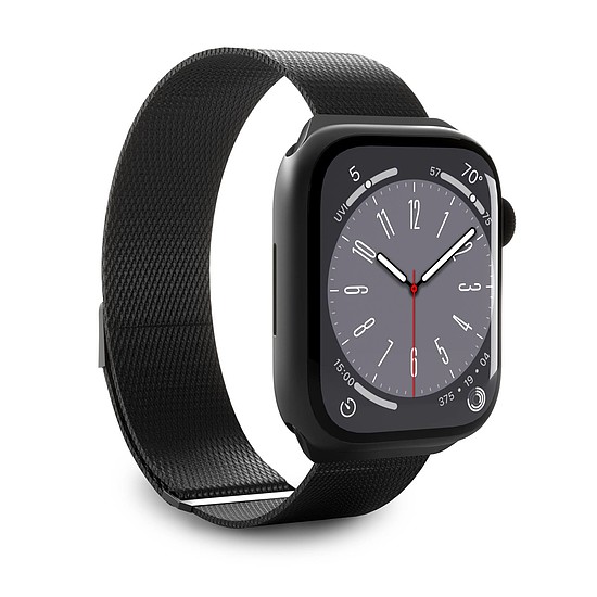 Puro Milanese rozsdamentes acél Apple óra szíj 38/40/41mm - fekete