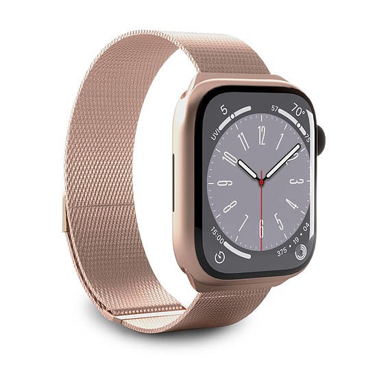 Puro Milanese rozsdamentes acél Apple óra szíj 38/40/41mm - rózsaszín