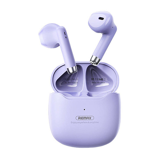 Remax Marshmallow Stereo TWS-19 vezeték nélküli fülhallgató, lila (TWS-19 Purple)