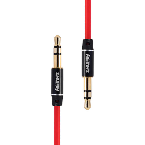 Remax RL-L200 Mini jack 3,5 mm-es AUX kábel, 2 m, piros (RL-L200 red)