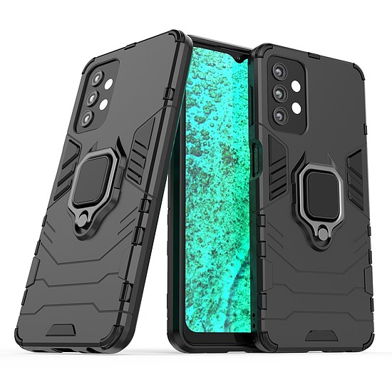 Ring Armor Case Kickstand strapabíró, masszív burkolat Samsung Galaxy A32 5G fekete