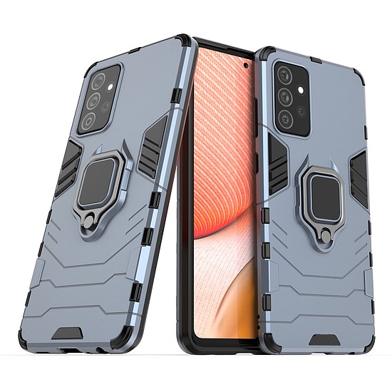 Ring Armor Case Kickstand Tough Rugged Cover Samsung Galaxy A72 4G kék