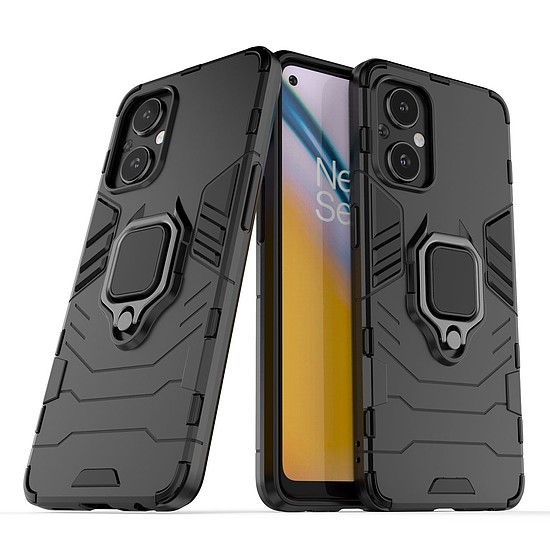 Ring Armor strapabíró hibrid házfedél + mágneses tartó OnePlus Nord N20 5G fekete