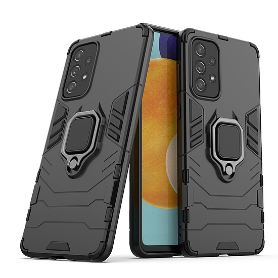 Ring Armor strapabíró hibrid tok borítás + mágneses tartó Samsung Galaxy A73 fekete