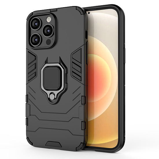 Ring Armor tok iPhone 14 Pro Max páncélozott borítású mágneses tartógyűrű fekete