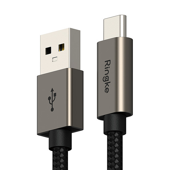 Ringke - Adatkábel - USB a Type-C-hez, 60 W, 1 m - Fekete (KF2323424)