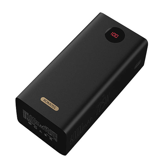 Romoss PEA60 Powerbank, 60 000 mAh, QC + PD, 22,5 W, fekete (PEA60-152-2142)