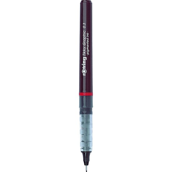 Rotring Tikky Graphic tűfilc fekete, fény- és vízálló pigmentált tintával 0,3mm 1904753