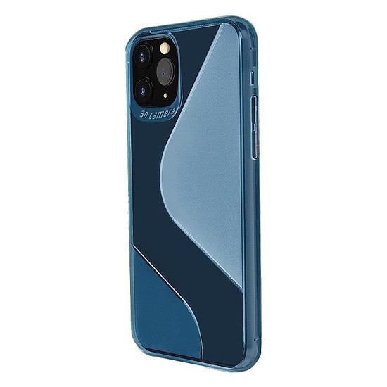 S-Case flexibilis burkolatú TPU tok Huawei P40 Lite E kék készülékhez