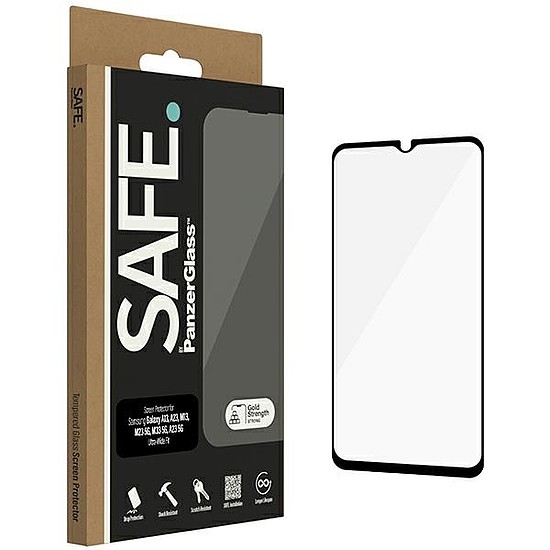 SAFE by PanzerGlass edzett üveg Samsung Galaxy A13 / A23 / M13 / M23 5G / A23 5G készülékhez - fekete kerettel