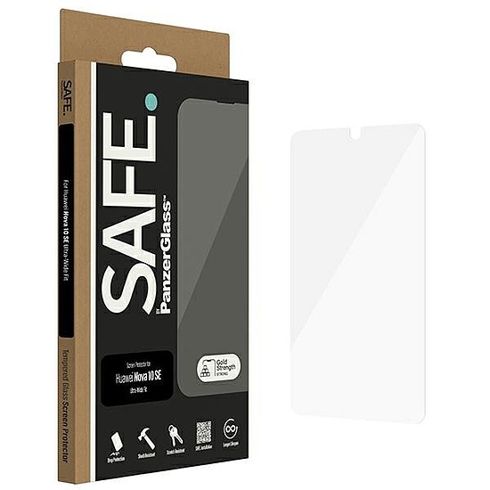 SAFE by PanzerGlass Ultra-Wide Fit edzett üveg Huawei nova 10 SE készüléken