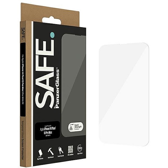 SAFE by PanzerGlass Ultra-Wide Fit edzett üveg iPhone 14 Plus / 13 Pro Max készülékekhez