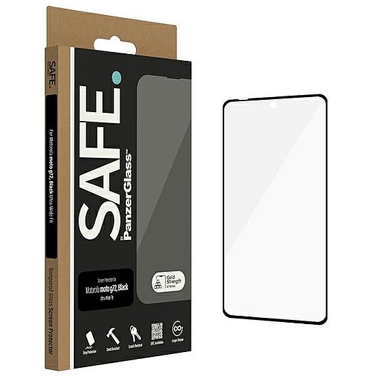 SAFE by PanzerGlass Ultra-Wide Fit edzett üveg Motorola Moto G72-hez