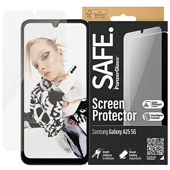 SAFE by PanzerGlass Ultra-Wide Fit edzett üveg Samsung Galaxy A25 5G készülékhez