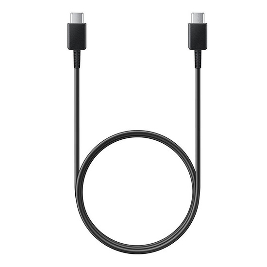 Samsung - Adatkábel (EP-DA705BBEGWW) - USB-C-C típusú gyorstöltés 3A, 1 m - Fekete (tömeges csomagolás)