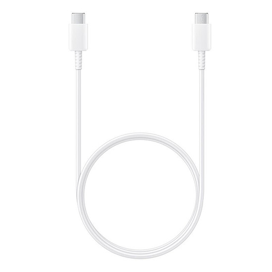 Samsung - Adatkábel (EP-DA705BWE) - USB-C-C típusú gyorstöltés 3A, 1 m - Fehér (tömeges csomagolás)