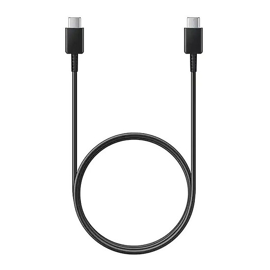 Samsung - adatkábel (EP-DW767JBE) - USB-C a Type-C-hez, gyorstöltés, 3A, 1,8 m - fekete (tömeges csomagolás)