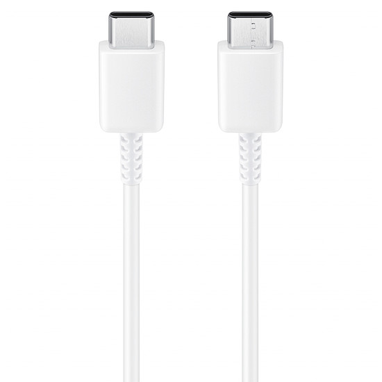 Samsung - Adatkábel (EP-DW767JWE) - USB-C a Type-C-hez, gyorstöltés, 25 W, 1,8 m - fehér (tömeges csomagolás)