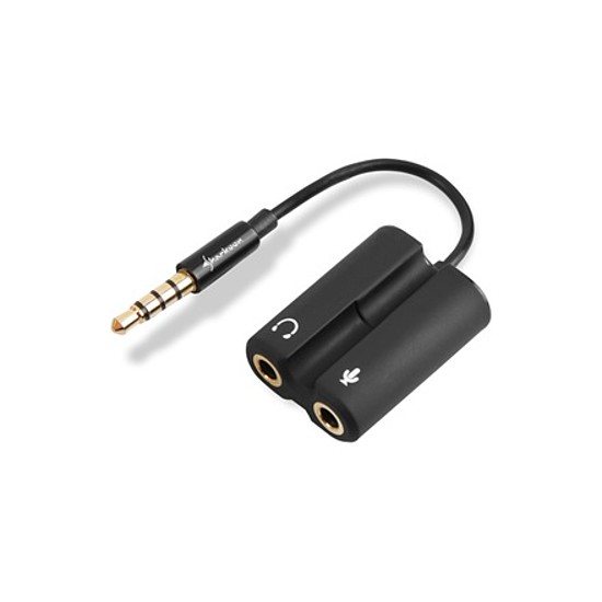 Sharkoon PMP35 3.5mm TRRS jack -> 3.5mm audio + mikrofon jack átalakító (4044951015900)