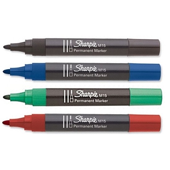 Sharpie M15 alkoholos rostirón fekete kerek hegy 2mm PMS0192584 12db doboz