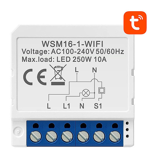 Smart Switch Modul WiFi Avatto WSM16-W1 TUYA (WSM16-W1)