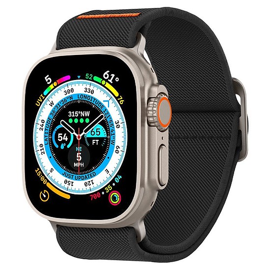 Spigen Fit Lite Ultra szövetszíj Apple Watch 4/5/6/7/8/SE/Ultra (44/45/49mm) Spigen Fit Lite Ultra - fekete