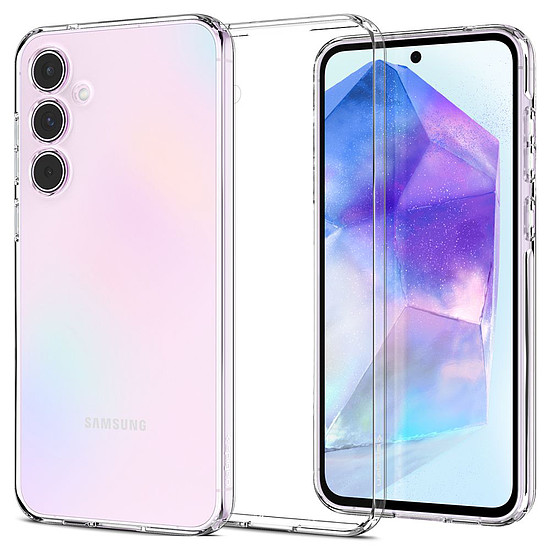 Spigen - folyadékkristály - Samsung Galaxy A55 5G - átlátszó