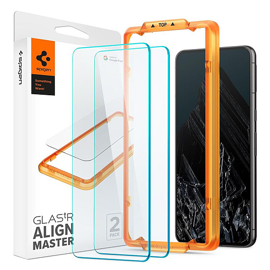 Spigen - Glas.tR Align Master (2 csomag) - Google Pixel 8 Pro - átlátszó