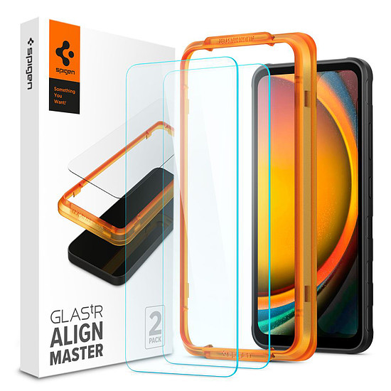 Spigen - Glas.tR Align Master (2 csomag) - Samsung Galaxy Xcover7 - Átlátszó