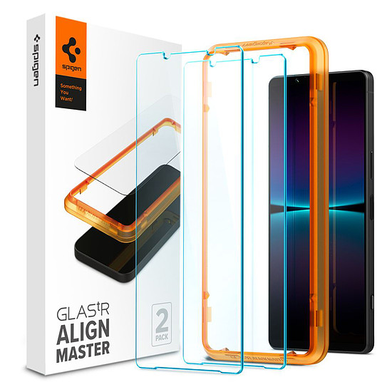 Spigen - Glas.tR Align Master (2 csomag) - Sony Xperia 1 VI - Átlátszó