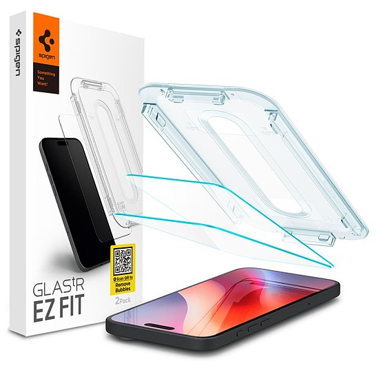 Spigen - Glas.tR EZ-FIT (2 csomag) - iPhone 16 Pro - Átlátszó