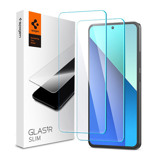 Spigen - Glas.tR Slim (2 csomag) - Xiaomi Redmi Note 13 4G - Átlátszó