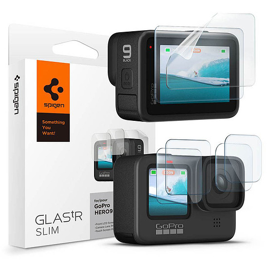 Spigen - Glas.tR Slim (6 csomag) - GoPro Hero 9 / 10 / 11 / 12 - átlátszó