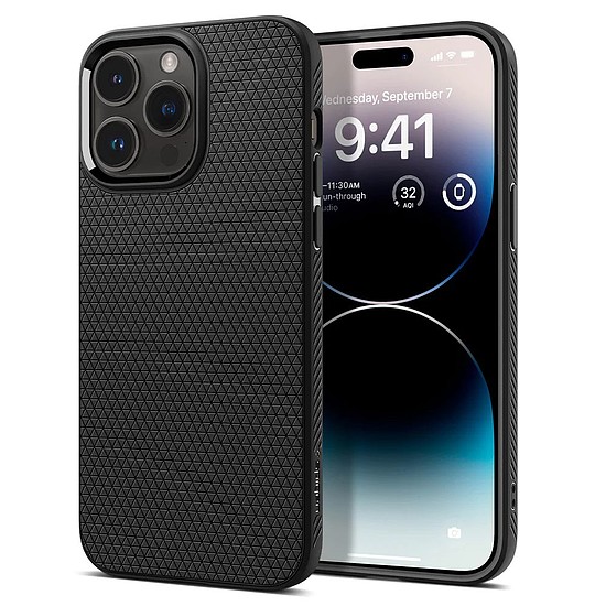 Spigen - Liquid Air - iPhone 14 Pro - Matt fekete (KF2310519)