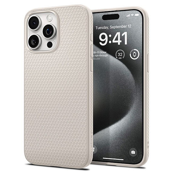 Spigen - Liquid Air - iPhone 15 Pro Max - Természetes titán