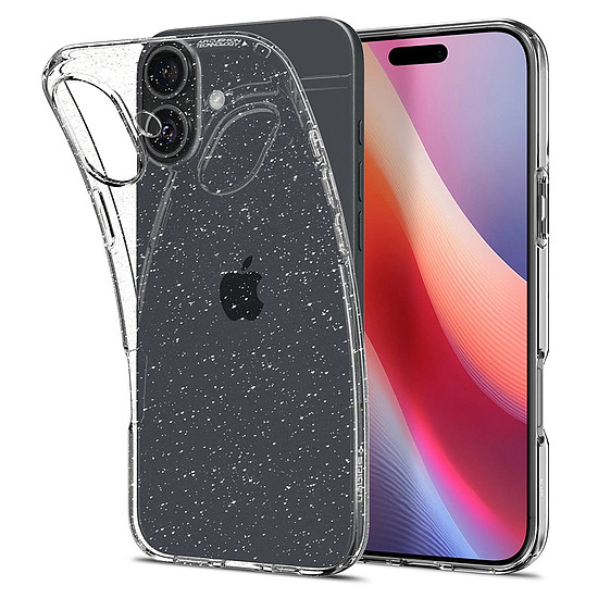 Spigen - Liquid Crystal Glitter - iPhone 16 Plus - Crystal Quartz