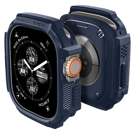 Spigen - masszív páncél - Apple Watch Ultra / Ultra 2 - sötétkék