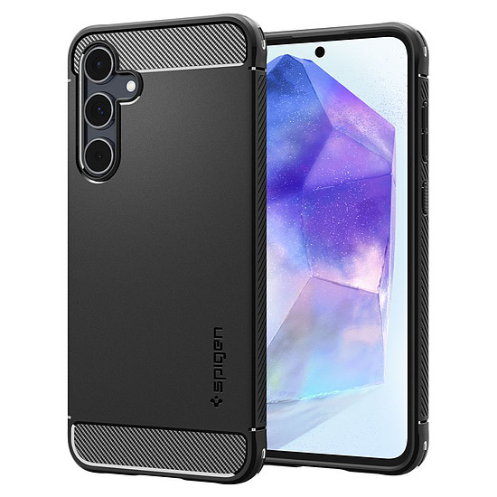 Spigen - masszív páncél - Samsung Galaxy A55 5G - fekete