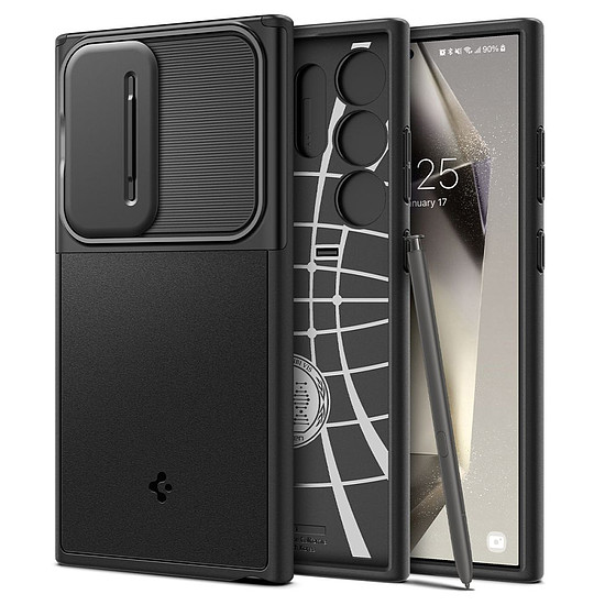 Spigen - Optik Armor - Samsung Galaxy S24 Ultra - Fekete