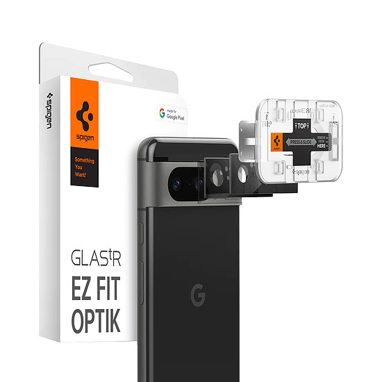 Spigen - Optik.tR EZ Fit kameraüveg (2 csomag) - Google Pixel 8 - fekete