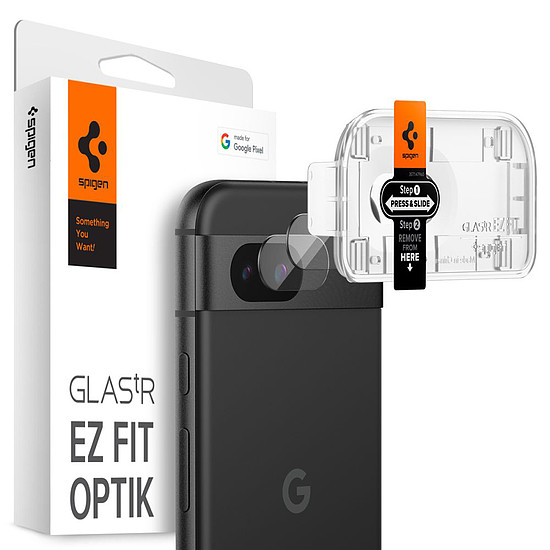 Spigen - Optik.tR EZ Fit kameraüveg (2 csomag) - Google Pixel 8a - átlátszó