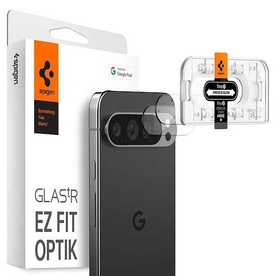 Spigen - Optik.tR EZ Fit kameraüveg (2 csomag) - Google Pixel 9 Pro - átlátszó