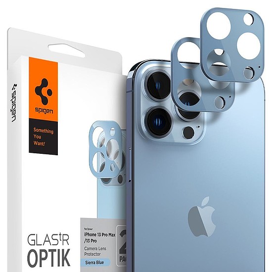 Spigen OPTIK.TR KAMERA VÉDŐ 2 CSOMAGOS IPHONE 13 PRO / 13 PRO MAX SIERRA KÉK