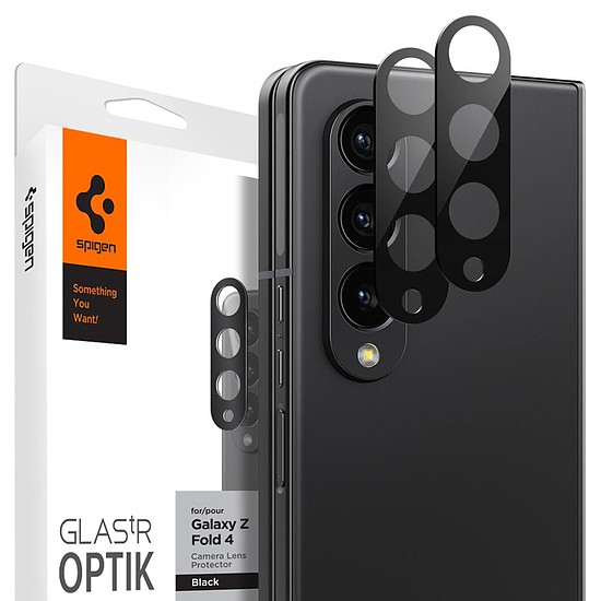 Spigen - Optik.tR kameraüveg (2 csomag) - Samsung Galaxy Z Fold4 - Fekete (KF2310205)