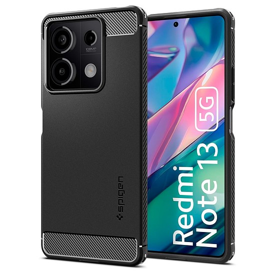 Spigen - Robusztus páncél - Xiaomi Redmi Note 13 5G - Fekete